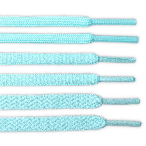 BASICS Laces Flat Rope Oval - Tiffany Blue Laces for Air Force 1 Tiffany
